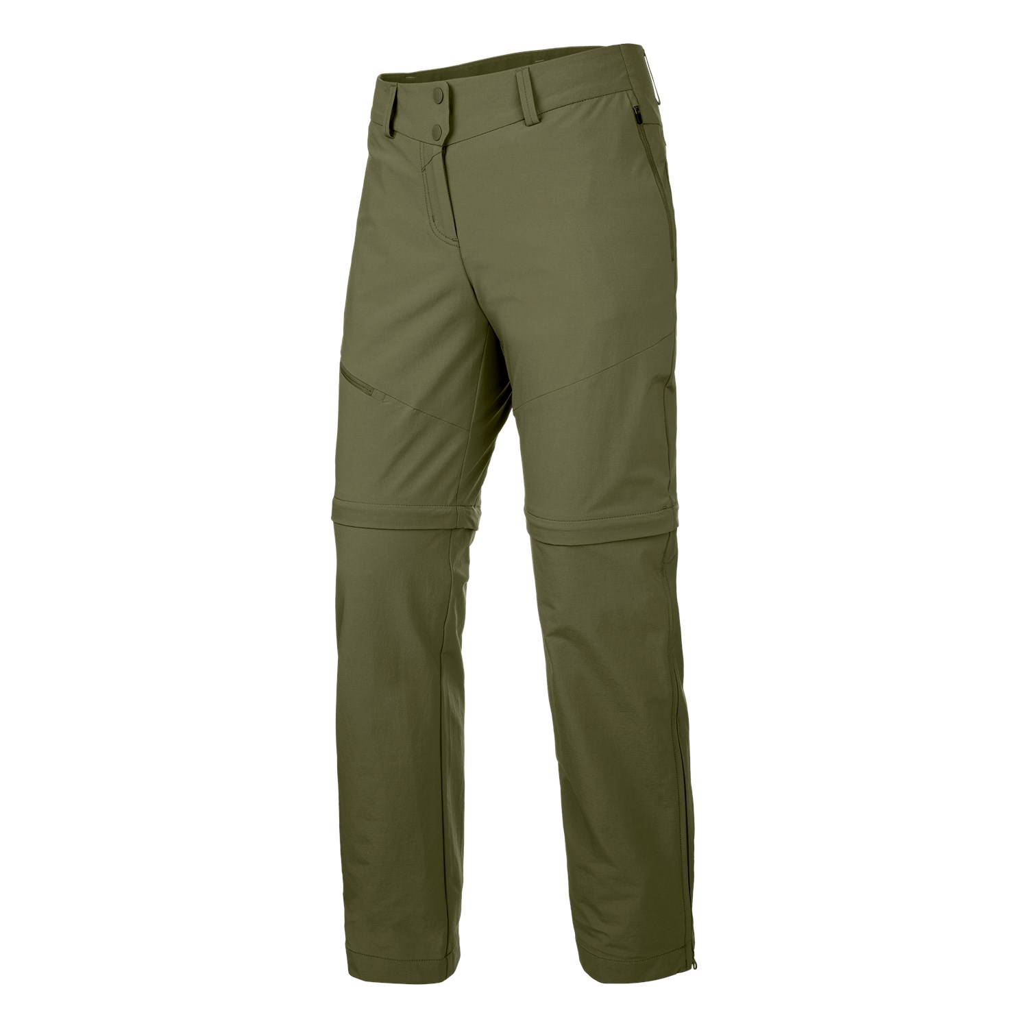 Pantalones Softshell Mujer Chile - Salewa Puez 2 Durastretch Zip-Off - Verde/Verde Oliva - EBTD-7138